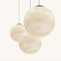 Modern Chandelier Decorative Planet Globe Moon Globe White Acrylic Pendant Lights